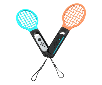 Akcesoria do konsol YAXO Joy-Con TENNIS PRO SET do NS/NS2 Inferno Orange&Hydro Blue